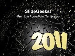 New Year 2011 Festival PowerPoint Backgrounds And Templates 0111