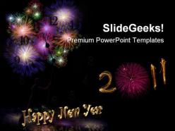 New Year 2011 Festival PowerPoint Templates And PowerPoint Backgrounds 0711
