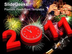 New year 2011 holidays powerpoint templates and powerpoint backgrounds 0211