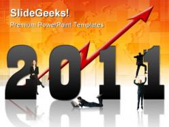 New year business 2011 success powerpoint templates and powerpoint backgrounds 0311