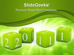 New year toys 2011 holidays powerpoint templates and powerpoint backgrounds 0411