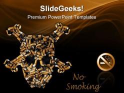 No smoking health powerpoint templates and powerpoint backgrounds 0811