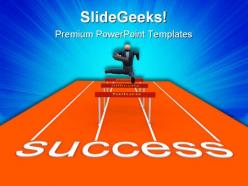 Obstacles business success powerpoint templates and powerpoint backgrounds 0711