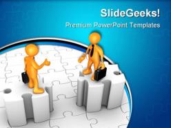 Obstacles in agreement business powerpoint templates and powerpoint backgrounds 0711