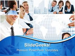 Office collage business powerpoint backgrounds and templates 1210