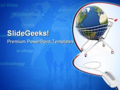 Online global shopping internet powerpoint templates and powerpoint backgrounds 0911