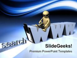 Online search internet powerpoint templates and powerpoint backgrounds 0511