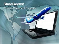 Online Travel Transportation PowerPoint Templates And PowerPoint Backgrounds 0411