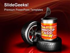 Open can of automotive wheels industrial powerpoint templates and powerpoint backgrounds 0711