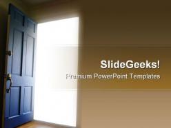 Opportunity door business powerpoint templates and powerpoint backgrounds 0911