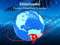 Orbit global network powerpoint templates and powerpoint backgrounds 0111