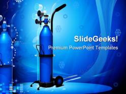 Oxygen cylinder science powerpoint backgrounds and templates 1210