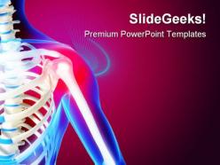 Pain in the shoulder medical powerpoint templates and powerpoint backgrounds 0211