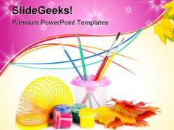 Paint fun art powerpoint templates and powerpoint backgrounds 0511
