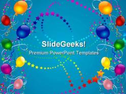 Party balloons abstract background powerpoint templates and powerpoint backgrounds 0811