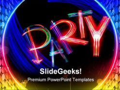 Party entertainment powerpoint templates and powerpoint backgrounds 0511
