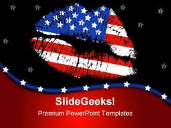 Patriotic Love Americana PowerPoint Templates And PowerPoint Backgrounds 0711