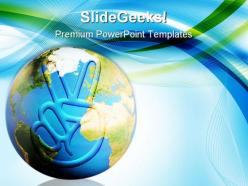Peace earth powerpoint templates and powerpoint backgrounds 0711