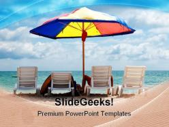 People enjoying vacation beach powerpoint templates and powerpoint backgrounds 0311
