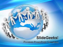 People holding hands global powerpoint templates and powerpoint backgrounds 0311