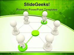 People networking business powerpoint templates and powerpoint backgrounds 0511