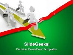 People race across business powerpoint templates and powerpoint backgrounds 0611