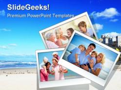 Photos frame outdoors family powerpoint backgrounds and templates 1210