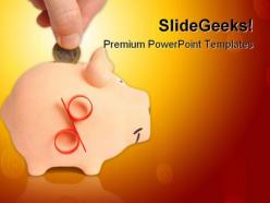 Piggy bank money powerpoint templates and powerpoint backgrounds 0411