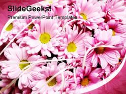 Pink flowers beauty powerpoint templates and powerpoint backgrounds 0311