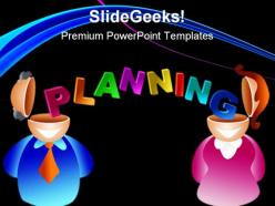 Planning brain business powerpoint background and template 1210