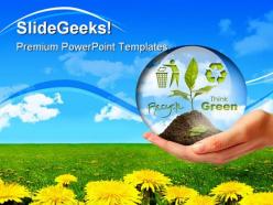 Plant in hand nature powerpoint templates and powerpoint backgrounds 0411