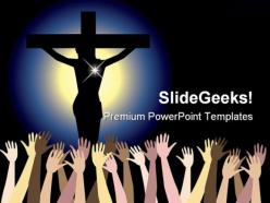 Power of jesus christ religion powerpoint templates and powerpoint backgrounds 0411