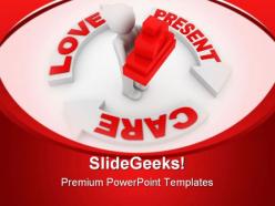 Present and love concept metaphor powerpoint templates and powerpoint backgrounds 0811