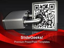 Private code security powerpoint templates and powerpoint backgrounds 0711