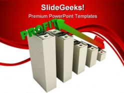 Profit graph business powerpoint templates and powerpoint backgrounds 0711