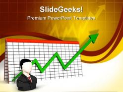 Profit graph business powerpoint templates and powerpoint backgrounds 0811