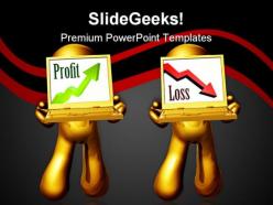 Profit or loss business powerpoint templates and powerpoint backgrounds 0611