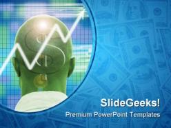Profitable brain money powerpoint templates and powerpoint backgrounds 0811