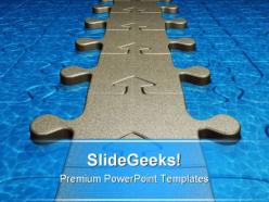 Puzzle abstract powerpoint templates and powerpoint backgrounds 0811