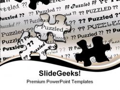 Puzzle background powerpoint templates and powerpoint backgrounds 0911