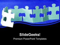 Puzzle leadership powerpoint templates and powerpoint backgrounds 0711