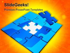 Puzzle shapes powerpoint templates and powerpoint backgrounds 0711