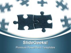 Puzzle solution01 business powerpoint templates and powerpoint backgrounds 0711