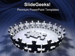 Puzzles meeting business powerpoint templates and powerpoint backgrounds 0711