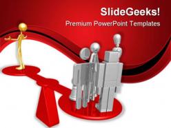 Quality scale leadership powerpoint templates and powerpoint backgrounds 0811