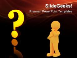Question symbol powerpoint templates and powerpoint backgrounds 0711