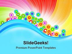 Rainbow abstract background powerpoint templates and powerpoint backgrounds 0711