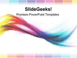 Rainbow mosaic abstract powerpoint templates and powerpoint backgrounds 0411