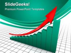 Raising charts business powerpoint templates and powerpoint backgrounds 0711