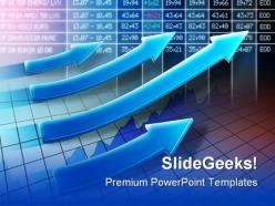 Raising stocks business powerpoint templates and powerpoint backgrounds 0811